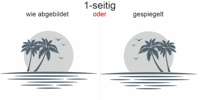 Autoaufkleber Sonnenuntergang am Meer