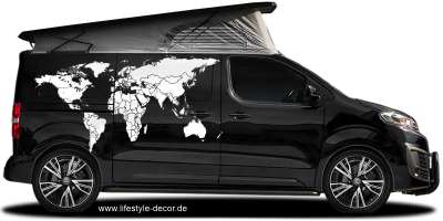 Autoaufkleber Weltkarte