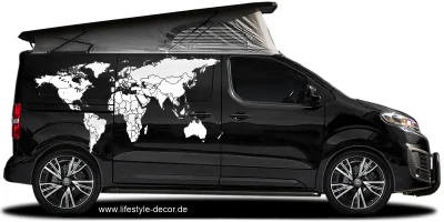 Autoaufkleber Weltkarte