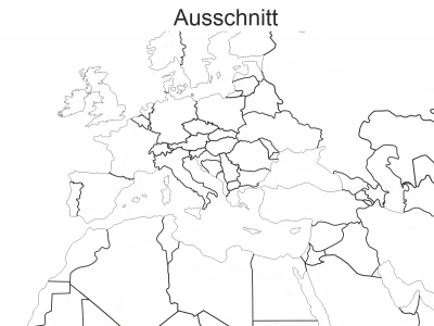 Autoaufkleber Weltkarte