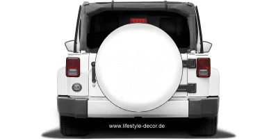 Autoaufkleber Wildbach in den Alpen auf Ersatzradabdeckung - Ansicht Farbauswahl