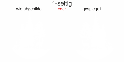 Wohnwagendekor Hirsch im Wald