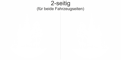 Wohnwagendekor Hirsch im Wald