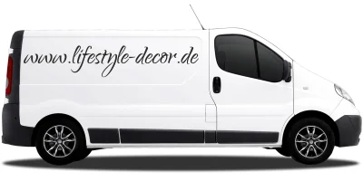 Autoaufkleber Wunschtext 3 | Set für beide Fahrzeugseiten