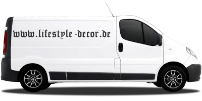 Autoaufkleber Wunschtext 16 | Set für beide Fahrzeugseiten