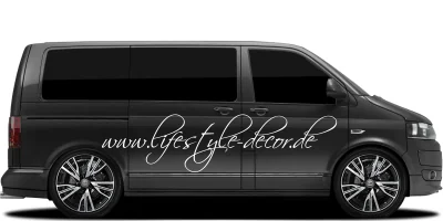 Autoaufkleber Wunschtext 2 | Set für beide Fahrzeugseiten