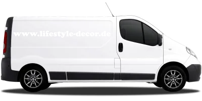 Autoaufkleber Wunschtext 21 | Set für beide Fahrzeugseiten