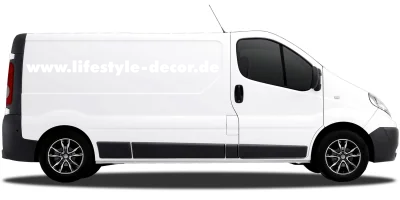 Autoaufkleber Wunschtext 24 | Set für beide Fahrzeugseiten