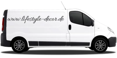 Autoaufkleber Wunschtext 4 | Set für beide Fahrzeugseiten