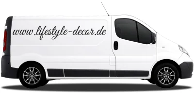 Autoaufkleber Wunschtext 5 | Set für beide Fahrzeugseiten