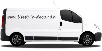 Autoaufkleber Wunschtext 6 | Set für beide Fahrzeugseiten