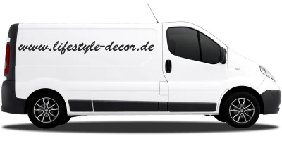 Autoaufkleber Wunschtext 9 | Set für beide Fahrzeugseiten