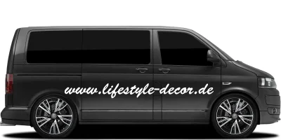 Autoaufkleber Wunschtext 9 | Set für beide Fahrzeugseiten