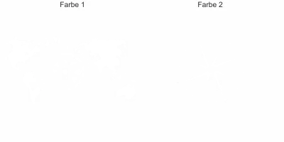 Autosticker Windrose mit Weltkarte - Ansicht Farbauswahl