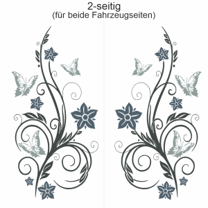 Autoaufkleber Ornament Schmetterlingzauber