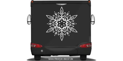 Autosticker mit Mandala OrnamentAutosticker mit Mandala Ornament