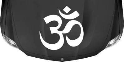 Autotattoo Om auf Motorhaube