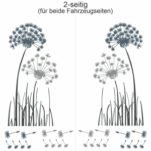 Autoaufkleber Bunte Pusteblume