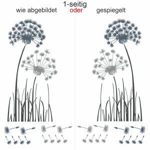 Autoaufkleber Bunte Pusteblume