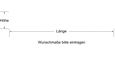 Bordüre mit Schmetterlingen