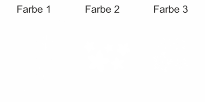 Bunter Aufkleber Blumenranke - Ansicht Farbauswahl