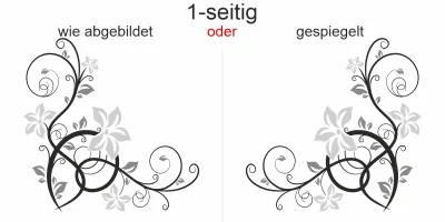 Bunter Auto Aufkleber Stilvolles Ornament - Ansicht Ausrichtung