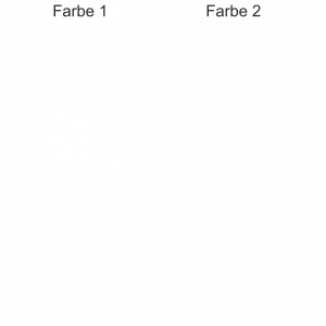Buntes Wandtattoo mit Blumenwiese - Ansicht Farbauswahl