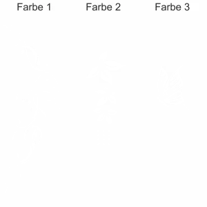 Bunter Autoaufkleber Traumornament Schmetterling - Ansicht Farbauswahl