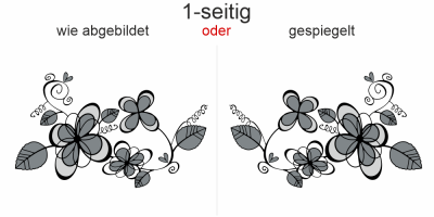 Buntes Autotattoo Flower Ornament
