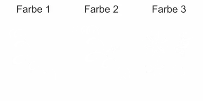 Möbeltattoo mit Schmetterlingsdekor - Ansicht Farbauswahl