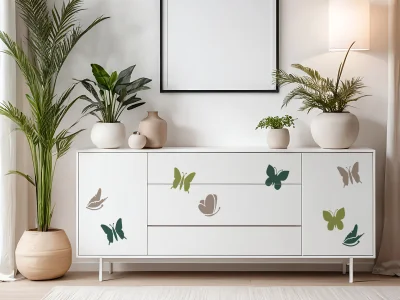 Möbeltattoo mit Schmetterlingstraum