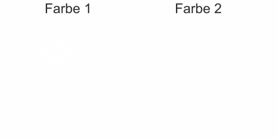 Buntes Wandtattoo mit Blumenwiese - Ansicht Farbauswahl