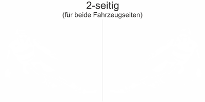 Caravanaufkleber Skifahrer