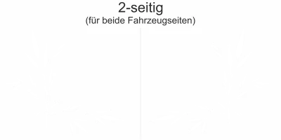 Autodecor Bambus - Ansicht zweiseitig für beide Fahrzeugseiten und Farbauswahl