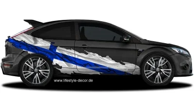 Autotattoo Fahne von Finnland
