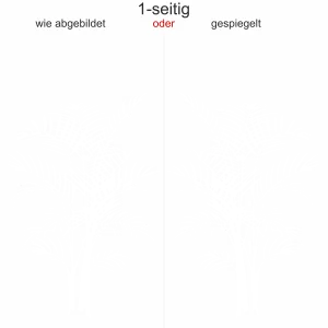 Autosticker Palmwedel - Ansicht Ausrichtung und Farbauswahl