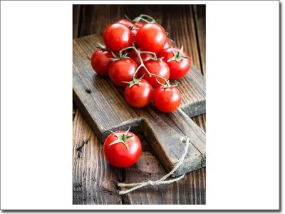 Glasbild Tomaten