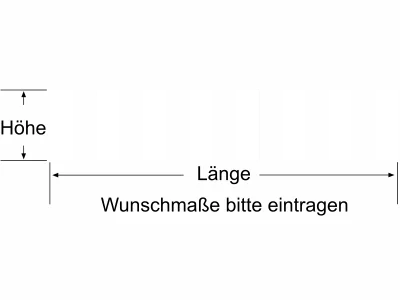 Durchlaufschutz mit breiten senkrechten Balken - Ansicht Farbauswahl
