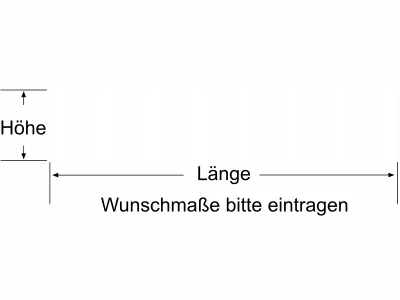 Durchlaufschutz mit mittelbreiten senkrechten Balken - Ansicht Farbauswahl