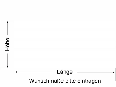Durchlaufschutz Streifen 10/5 - Ansicht Farbauswahl