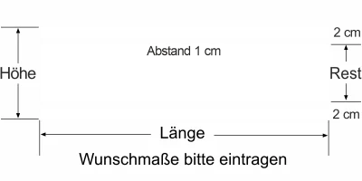 Durchlaufschutz Streifendekor - Ansicht Farbauswahl
