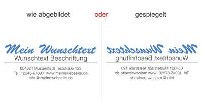 Fahrzeugbeschriftung Textblock | 09a - Ansicht Ausrichtung