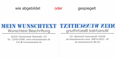 Fahrzeugbeschriftung Textblock | 15a - Ansicht Ausrichtung