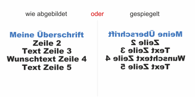 Fahrzeugbeschriftung Textblock | 27 - Ansicht Ausrichtung