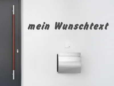 Fassadenbeschriftung Wunschtext | 13