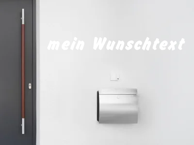 Fassadenbeschriftung Wunschtext | 13