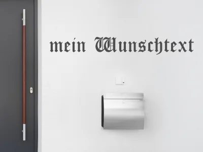 Fassadenbeschriftung Wunschtext | 16