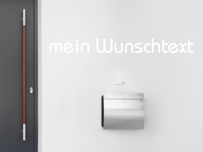 Fassadenbeschriftung Wunschtext | 18