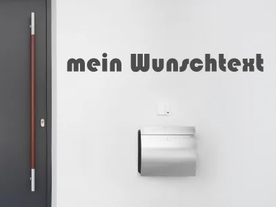 Fassadenbeschriftung Wunschtext | 19
