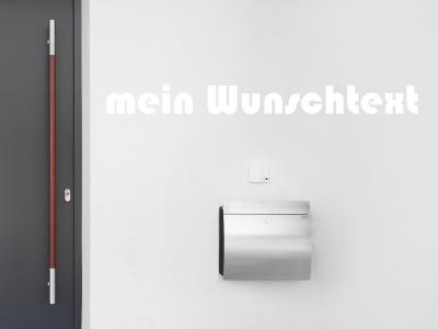 Fassadenbeschriftung Wunschtext | 19